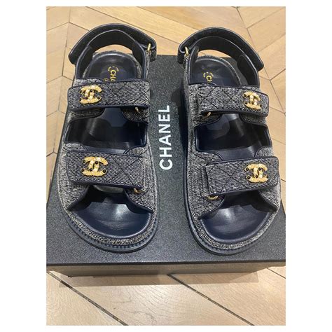 chanel grand dad sandals|Chanel dad sandals for sale.